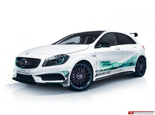 Mercedes-benz представил a45 amg petronas green edition